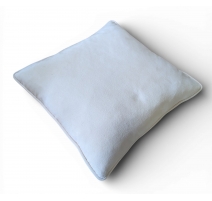 Coussin en alcantra beige