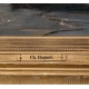Tableau "Retour de pêche" signé C. HOGUET
