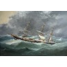 Tableau \"Marine\" signé Ed. ADAMS 1880