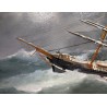 Tableau \"Marine\" signé Ed. ADAMS 1880