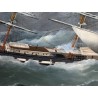 Tableau \"Marine\" signé Ed. ADAMS 1880