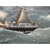Tableau \"Marine\" signé Ed. ADAMS 1880