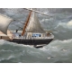 Tableau "Marine" signé Ed. ADAMS 1880