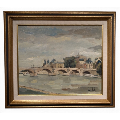 Tableau \"Paris\" signé Francis LODS