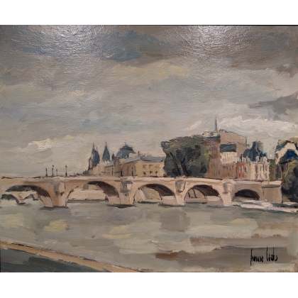 Tableau \"Paris\" signé Francis LODS