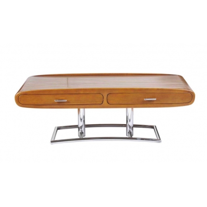 Table basse Riviera, teinte noyer