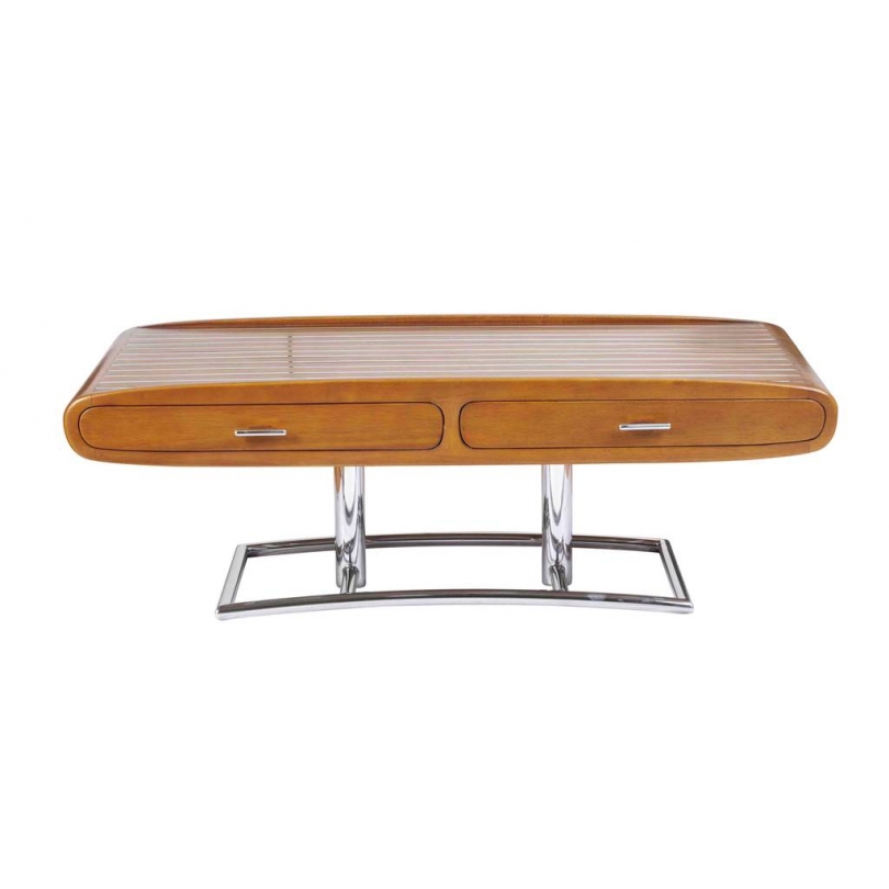 Table basse Riviera, teinte noyer