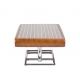 Table basse Riviera, teinte noyer