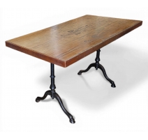 Table de bistro piétement en fonte