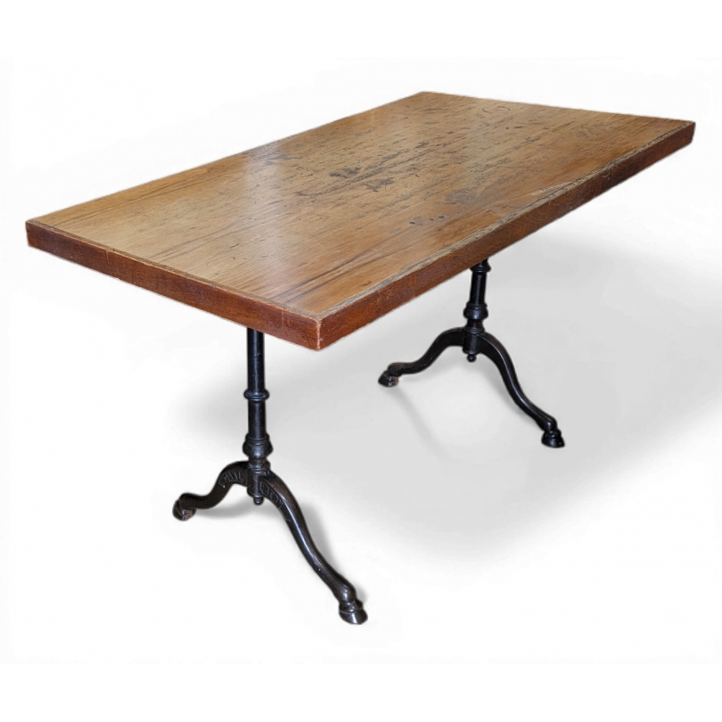 Table de bistro piétement en fonte