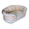 Blue and white lacquered dog sofa