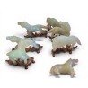 Lot de 6 cheavaux en jade