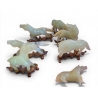 Lot de 6 cheavaux en jade