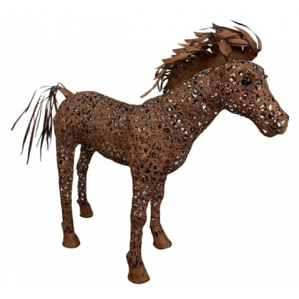 Cheval en tôle perforée