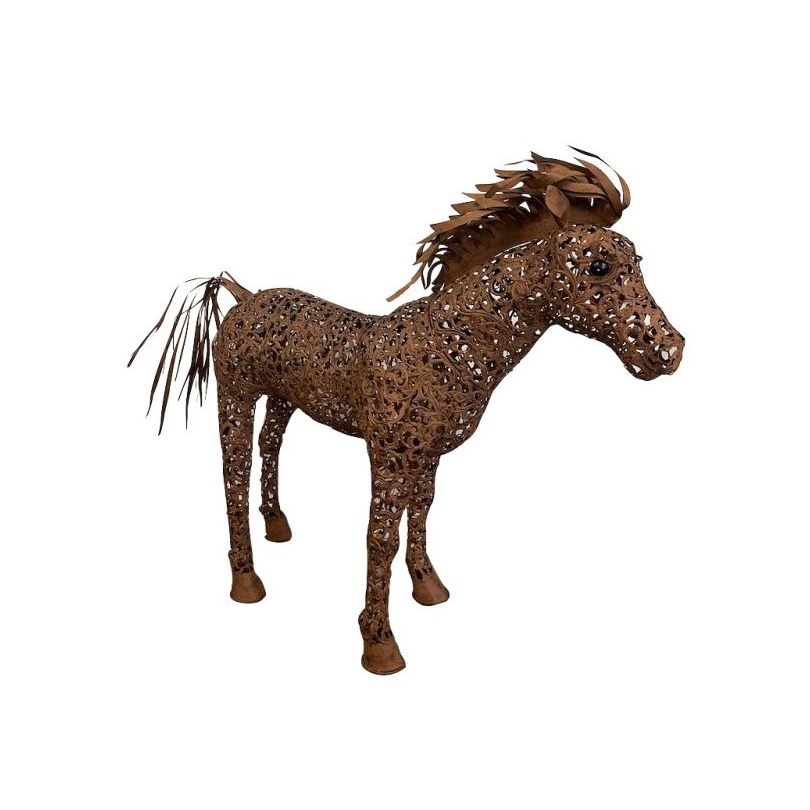 Cheval en tôle perforée