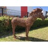 Cheval en tôle perforée