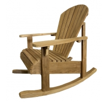 Fauteuil à bascule de jardin "Adirondack" en teck