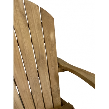 Fauteuil à bascule de jardin \"Adirondack\" en teck