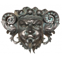Goulot de fontaine en bronze "Bacchus"