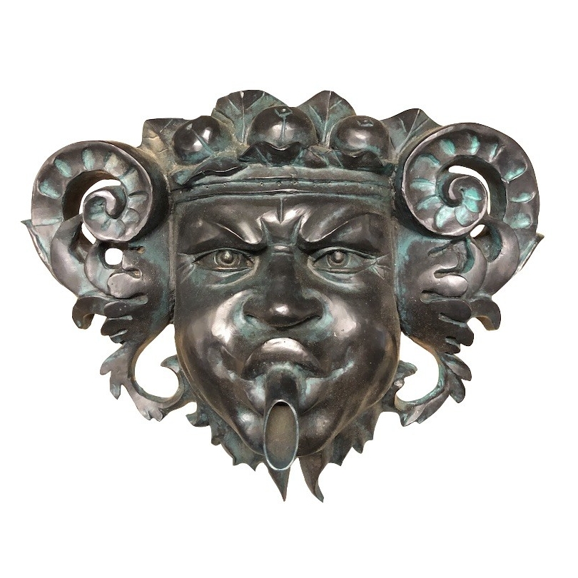 Goulot de fontaine en bronze "Bacchus"