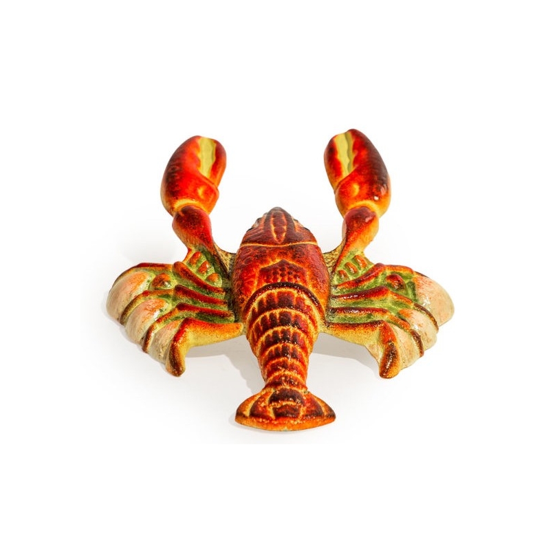 Tire-bottes Homard en fonte orange