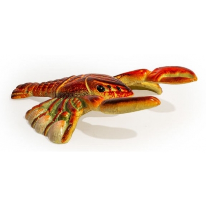 Tire-bottes Homard en fonte orange