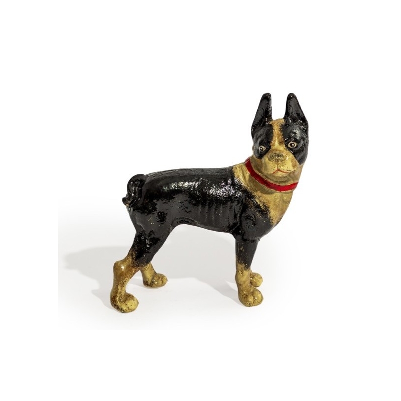 Arrêt de porte chien en fonte