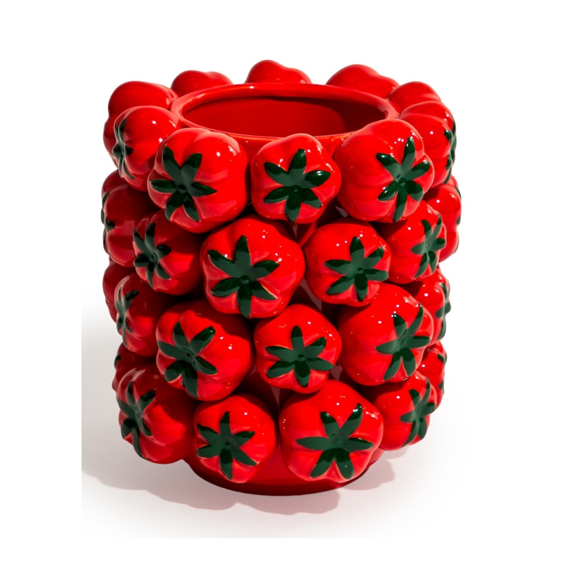 Vase \"Tomates\" en céramique