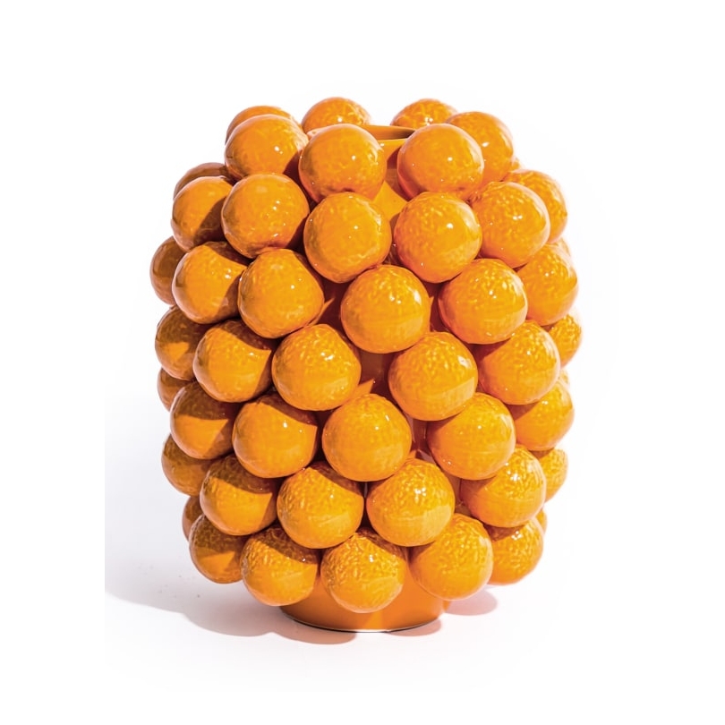"Mandarins" ceramic vase