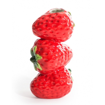 Vase "Fraises" en céramique
