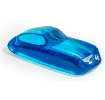 Presse-papier Voiture de sport en verre bleu