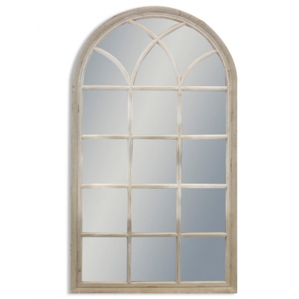 Miroir fenètre archée grise