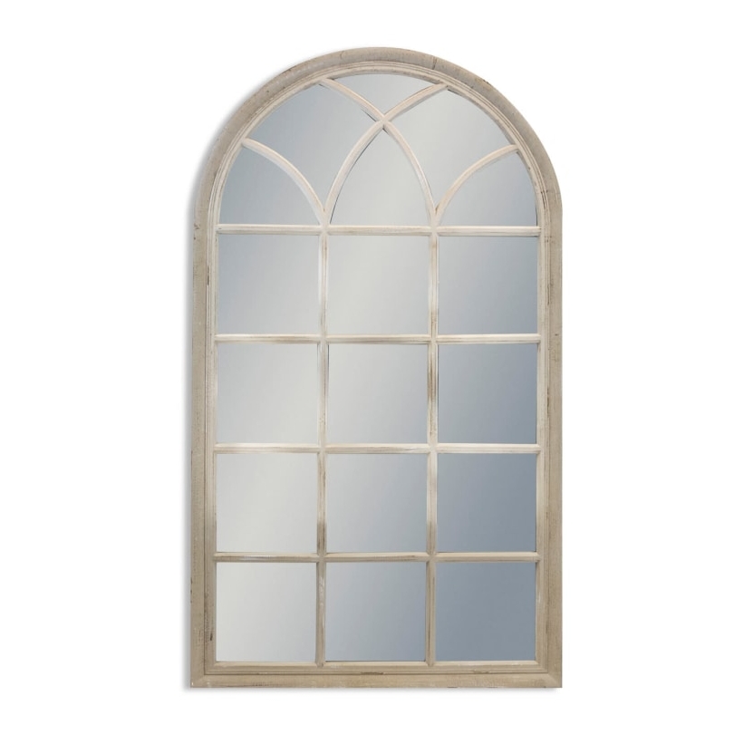 Miroir fenètre archée grise