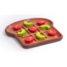 Jeux de Tic-tac-toe \"Toast avocat et tomate\"