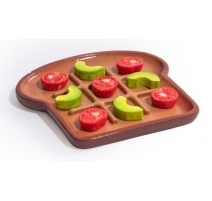 Jeux de Tic-tac-toe "Toast avocat et tomate"