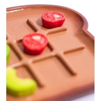 Jeux de Tic-tac-toe \"Toast avocat et tomate\"