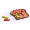 Jeux de Tic-tac-toe \"Toast avocat et tomate\"