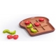 Jeux de Tic-tac-toe "Toast avocat et tomate"