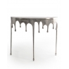 Console "Dali" goutte en aluminium brossé