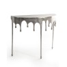 Console "Dali" goutte en aluminium brossé