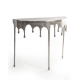 Console "Dali" goutte en aluminium brossé