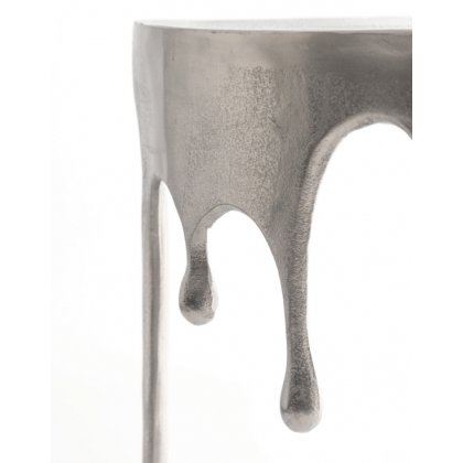 Console "Dali" goutte en aluminium brossé