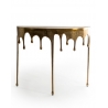 Console "Dali" goutte en aluminium doré