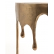 Console "Dali" goutte en aluminium doré
