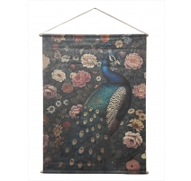 Panneau imprimé "Paon"