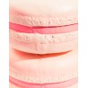 Table d'appoint "Macarons" en fibre de verre rose