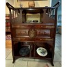 Etagère Art Nouveau à deux portes \"Canards\"