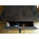 Table de ferme en chêne à 2 tiroirs