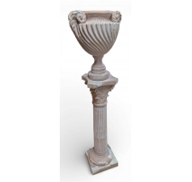 Vasque et colonne en plâtre