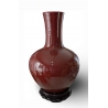Grand vase en porcelaine sang de boeuf